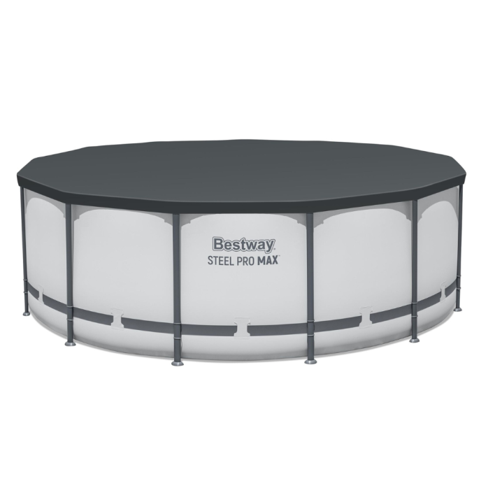 Piscine Bestway tubulaire ronde Steel Pro Max - Ø 396 x H 122 cm (Filtre à cartouche)