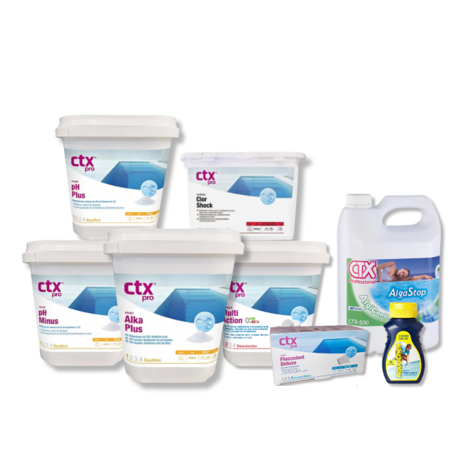 Pack traitement piscine 3 mois - Filtre à sable