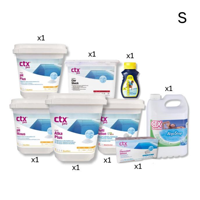 Pack traitement piscine 3 mois - Filtre à sable
