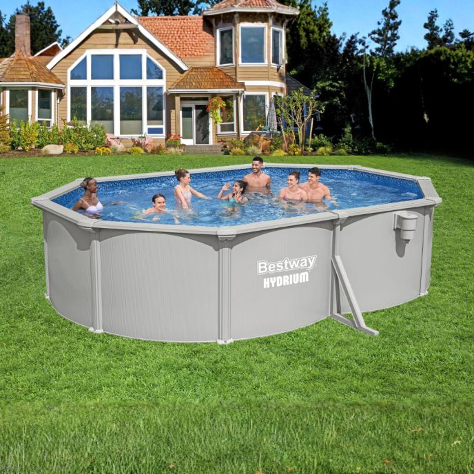 Piscine Bestway acier Hydrium - 507 x 533 x H 120 cm (Filtre à sable)