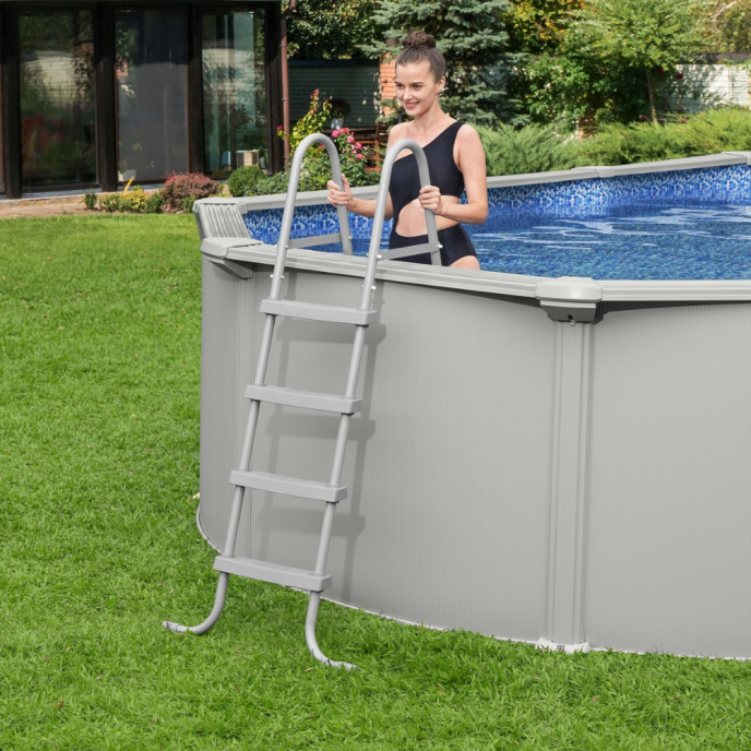 Piscine Bestway acier Hydrium - 617 x 533 x H 122 cm (Filtre à sable)