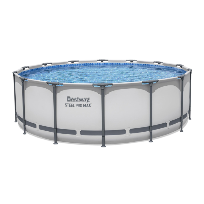 Piscine Bestway tubulaire ronde Steel Pro Max - Ø 427 x H 122 cm (Filtre à cartouche)