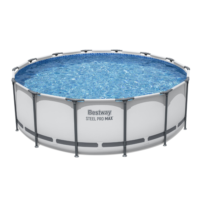Piscine Bestway tubulaire ronde Steel Pro Max - Ø 427 x H 122 cm (Filtre à cartouche)