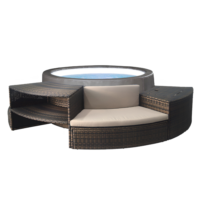 Pack spa semi-rigide NetSpa Vita Premium + mobilier (4 à 6 places)