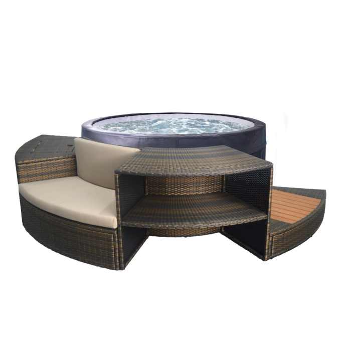 Pack spa semi-rigide NetSpa Vita + mobilier (2 à 4 places)