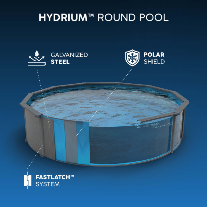 Piscine Bestway acier Hydrium - Ø 763 x H 132 cm (Filtre à sable)