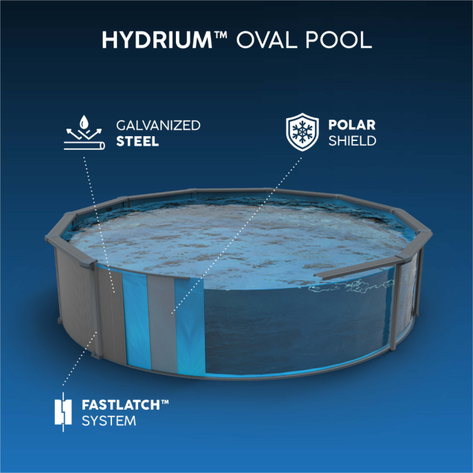Piscine Bestway acier Hydrium - 739 x 503 x 132 cm (Filtre à sable)