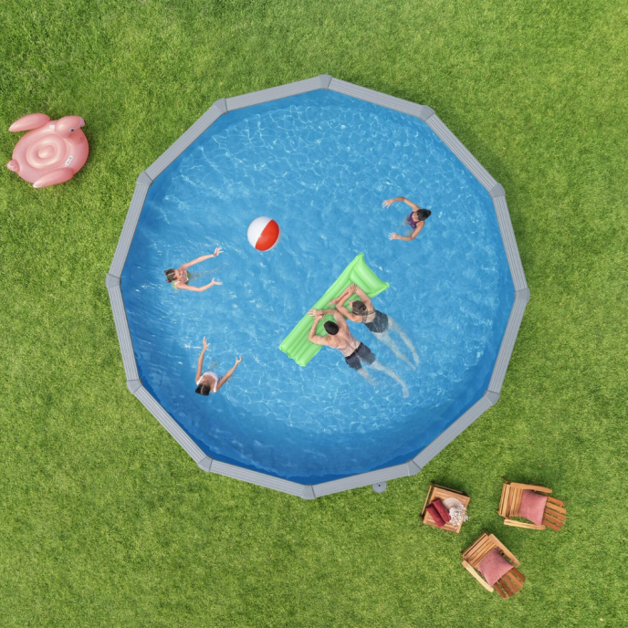 Piscine Bestway acier Hydrium - Ø 572 x H 132 cm (Filtre à sable)
