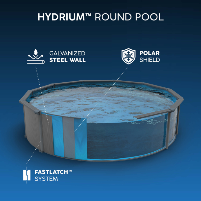 Piscine Bestway acier Hydrium - Ø 572 x H 132 cm (Filtre à sable)