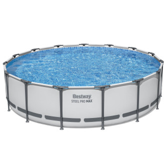 Piscine Bestway tubulaire ronde Steel Pro Max - Ø 457 x H 107 cm (Filtre à cartouche)