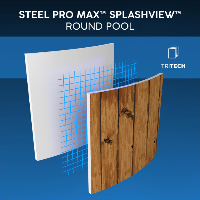 Piscine Bestway tubulaire ronde Power Steel Vista - Ø 488 x H 122 cm (Filtre à cartouche)