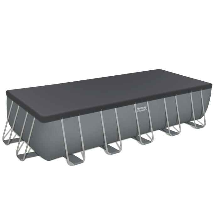 Piscine Bestway tubulaire rectangulaire Steel Pro Max - 640 x 274 x H 132 cm (Filtre à sable)