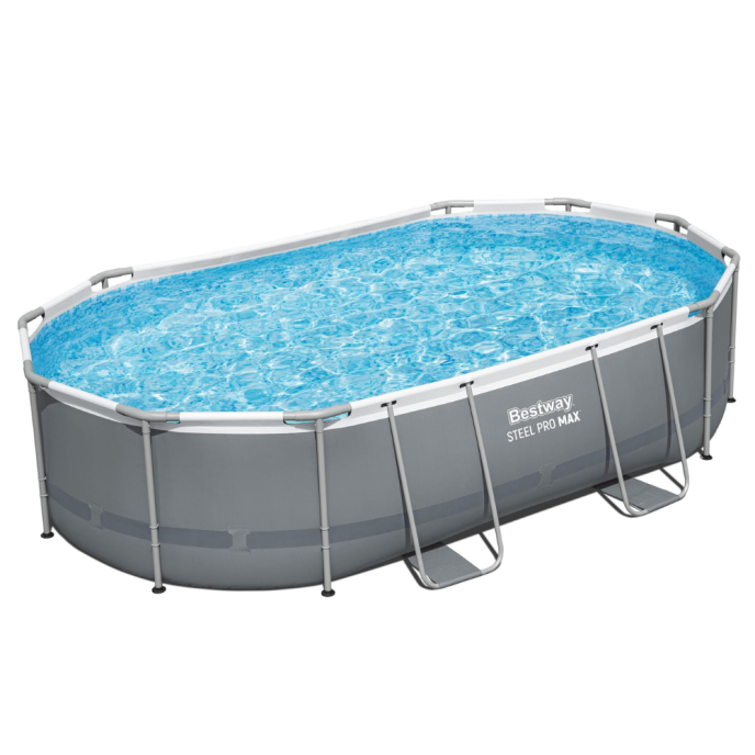 Piscine Bestway tubulaire ovale Steel Pro Max - 488 x 305 x H 107 cm (Filtre à cartouche)