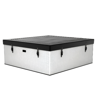 Spa semi-rigide NetSpa Idaho Pebble White carré (4 à 6 places) - Wifi