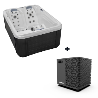 Pack spa rigide Celtic 4 avec pompe à chaleur (3 places)