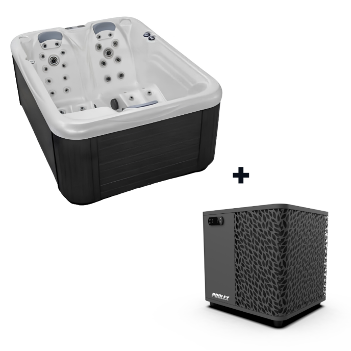 Pack spa rigide Celtic 4 avec pompe à chaleur (3 places)