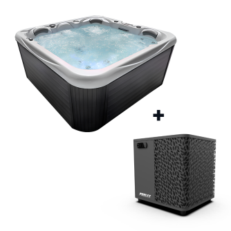 Pack spa rigide Celtic 3 + pompe à chaleur (3 à 5 places)