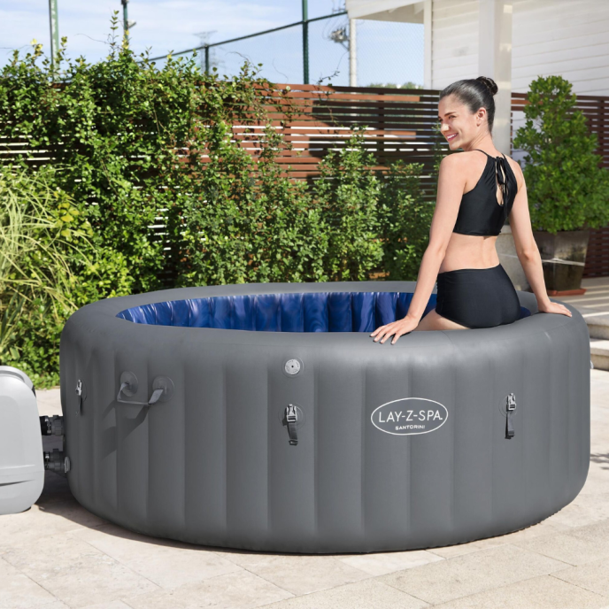 Spa gonflable Lay-Z-Spa Santorini rond (5 à 7 places) - Wifi