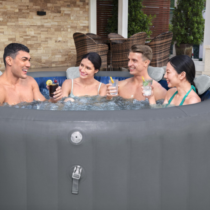 Spa gonflable Lay-Z-Spa Santorini rond (5 à 7 places) - Wifi