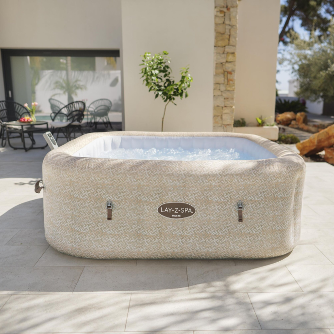 Spa gonflable Lay-Z-Spa Rome carré (5 à 7 places) - Wifi