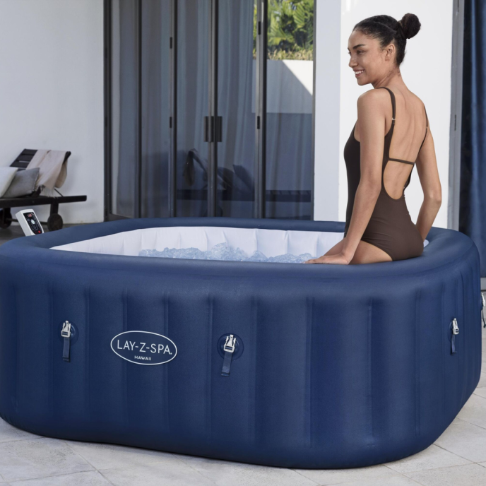 Spa gonflable Lay-Z-Spa Hawaii carré (4 à 6 places) - Wifi