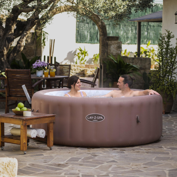 Spa gonflable Lay-Z-Spa Hawaii rond (4 à 6 places) - Wifi