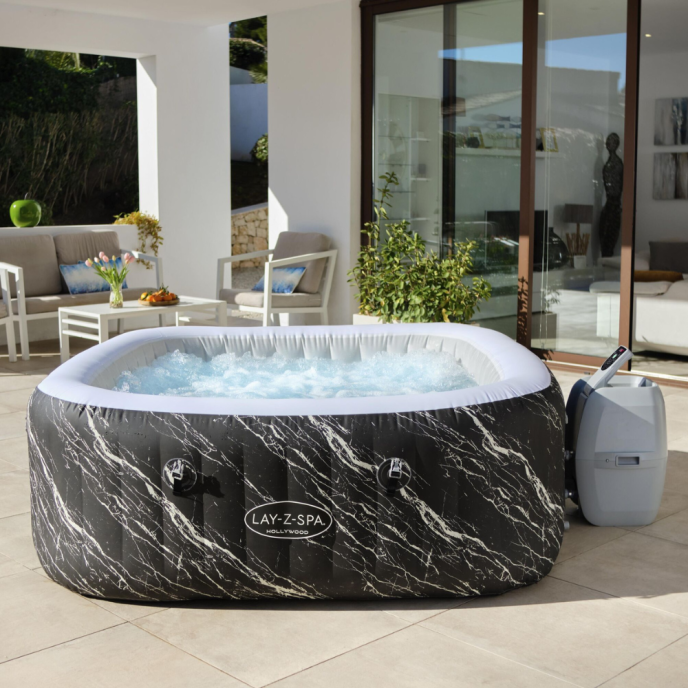 Spa gonflable Lay-Z-Spa Hollywood carré (4 à 6 places)