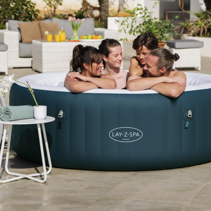 Spa gonflable Lay-Z-Spa Miami rond (4 à 6 places)