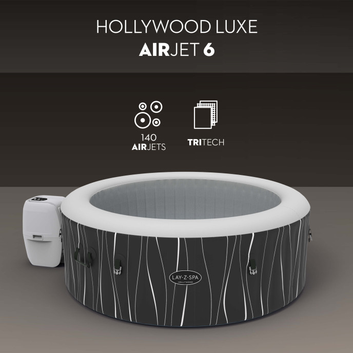 Spa gonflable Lay-Z-Spa Hollywood rond (4 à 6 places)
