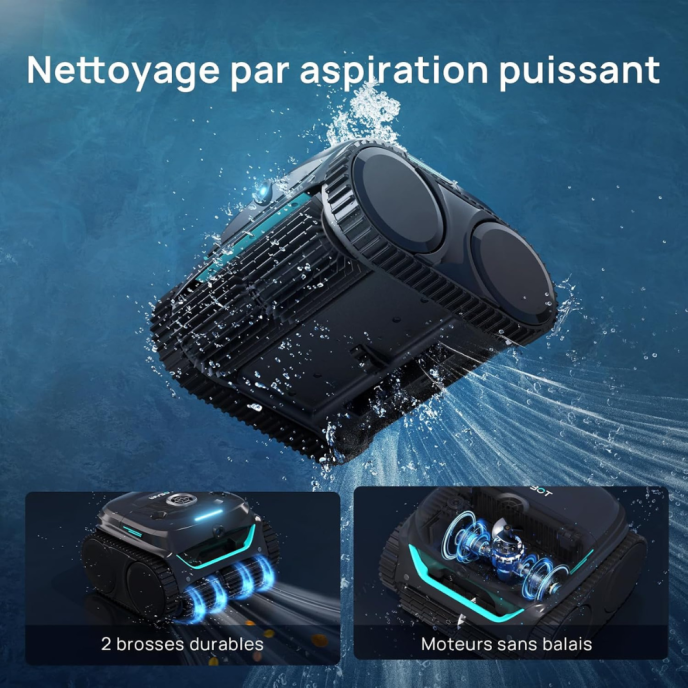 Robot piscine sans fil Wybot C2 Vision