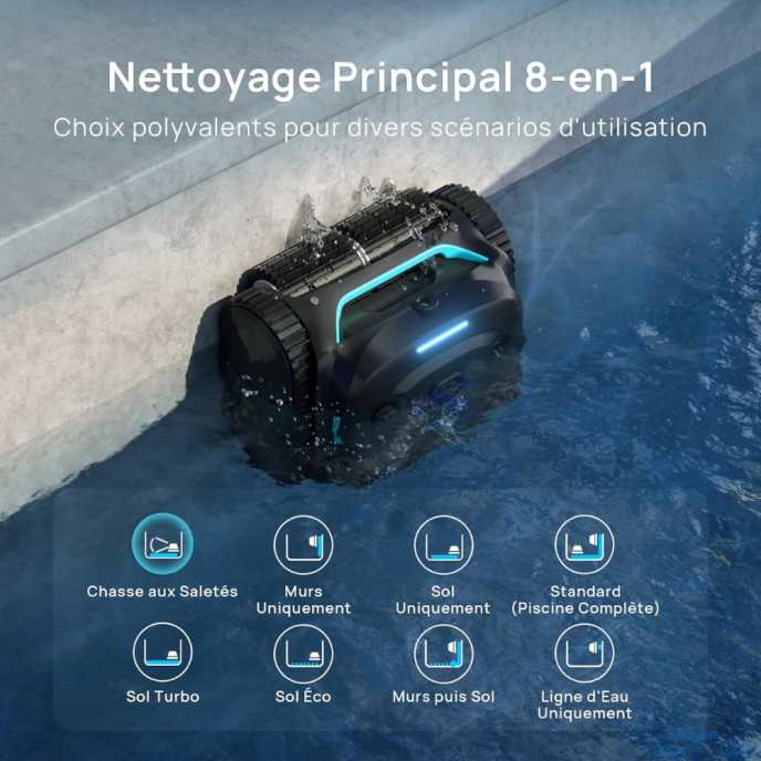 Robot piscine sans fil Wybot C2 Vision