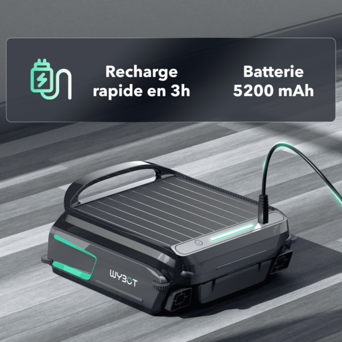 Skimmer flottant connecté Wybot F1 avec recharge solaire