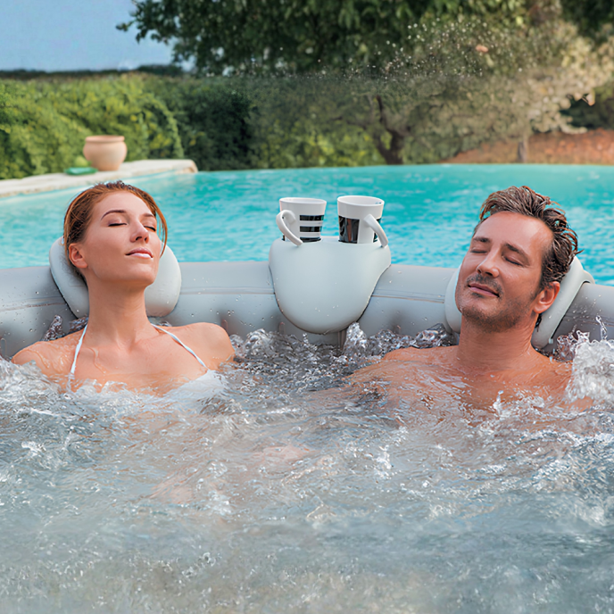 Appuie-têtes & porte-gobelet pour spa gonflable Netspa