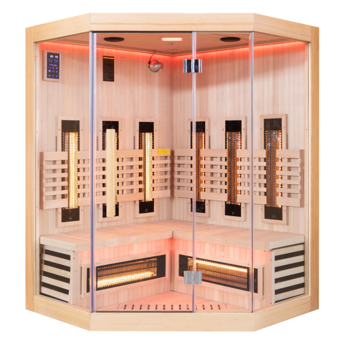 Sauna infrarouge Sense angulaire 2 à 3 places