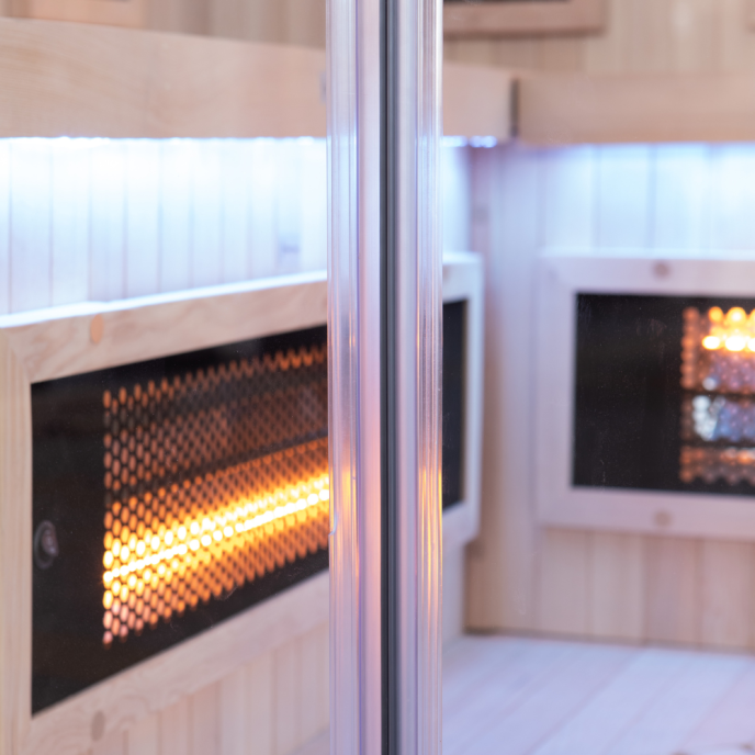 Sauna infrarouge Sense angulaire 2 à 3 places