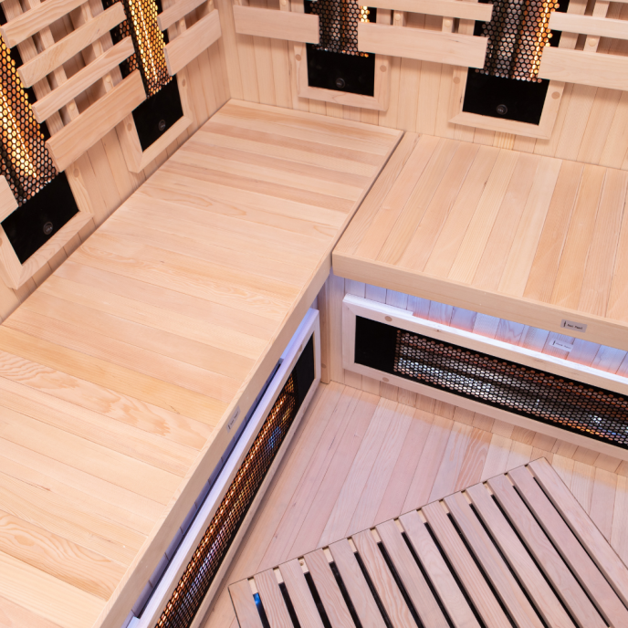 Sauna infrarouge Sense angulaire 2 à 3 places