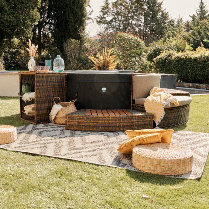 Mobilier pour spa Vita 4 places (5 modules)