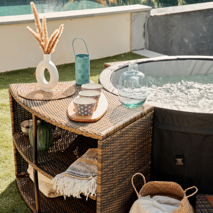 Mobilier pour spa Vita 4 places (5 modules)