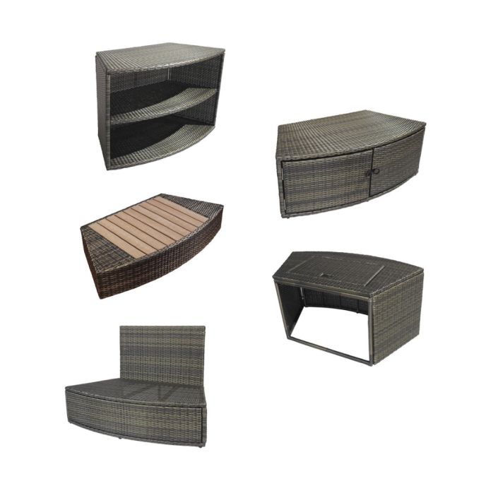 Mobilier 5 modules pour spa Octopus