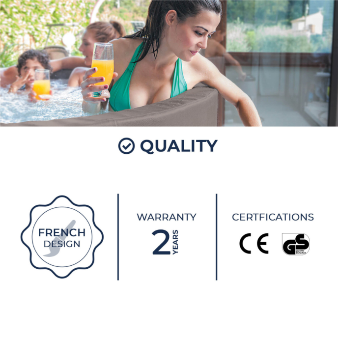 Spa semi-rigide Netspa Vita Premium rond (4 à 6 places)