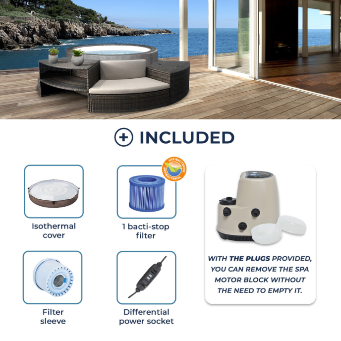 Spa semi-rigide Netspa Vita Premium rond (4 à 6 places)