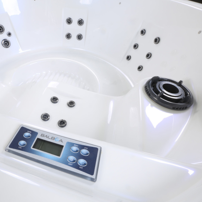 Spa rigide Netspa Halfmoon rond (2 à 4 places)