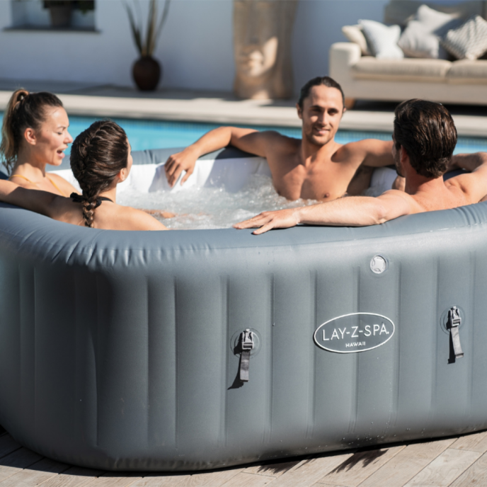 Spa gonflable Lay-Z-Spa Hawaii carré (4 à 6 places)