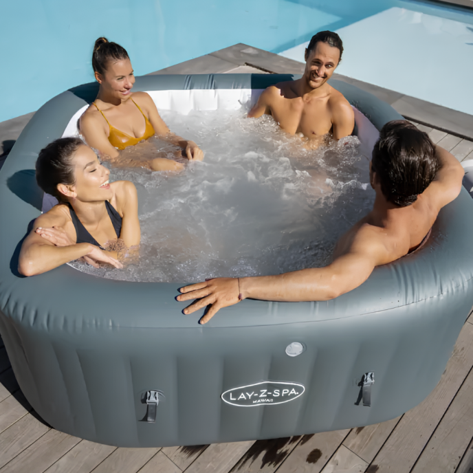Spa gonflable Lay-Z-Spa Hawaii carré (4 à 6 places)