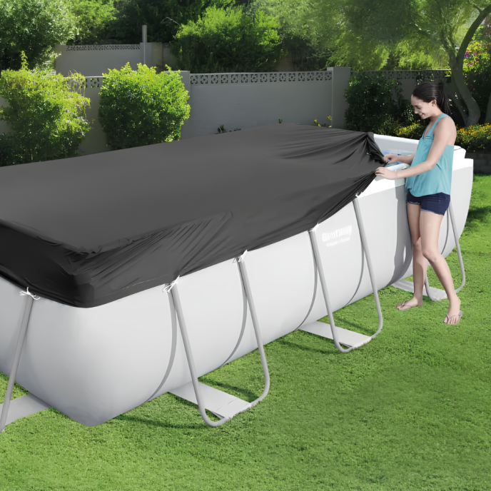 Bâche piscine Bestway rectangulaire 404 x 201 / 412 x 201 cm