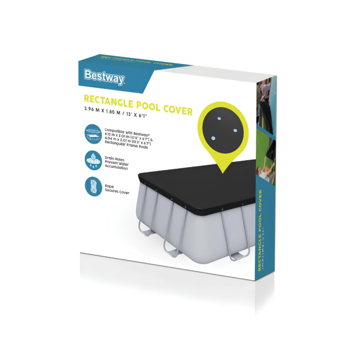 Bâche piscine Bestway rectangulaire 404 x 201 / 412 x 201 cm