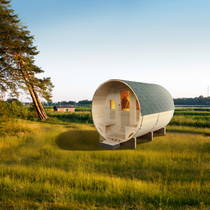 Sauna Traditionnel d'extérieur Gaïa Luna France Sauna (6 places)