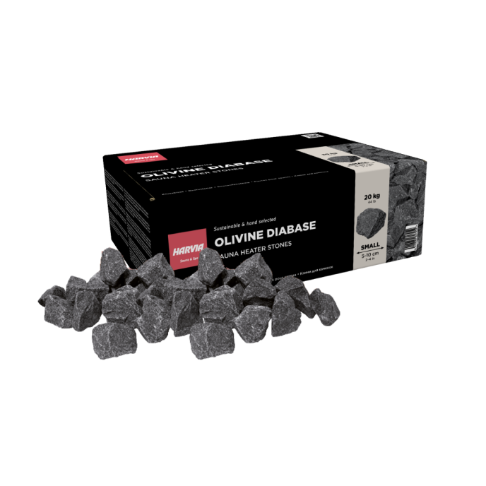 Pierres pour sauna Ø5-10 cm - 20 Kg