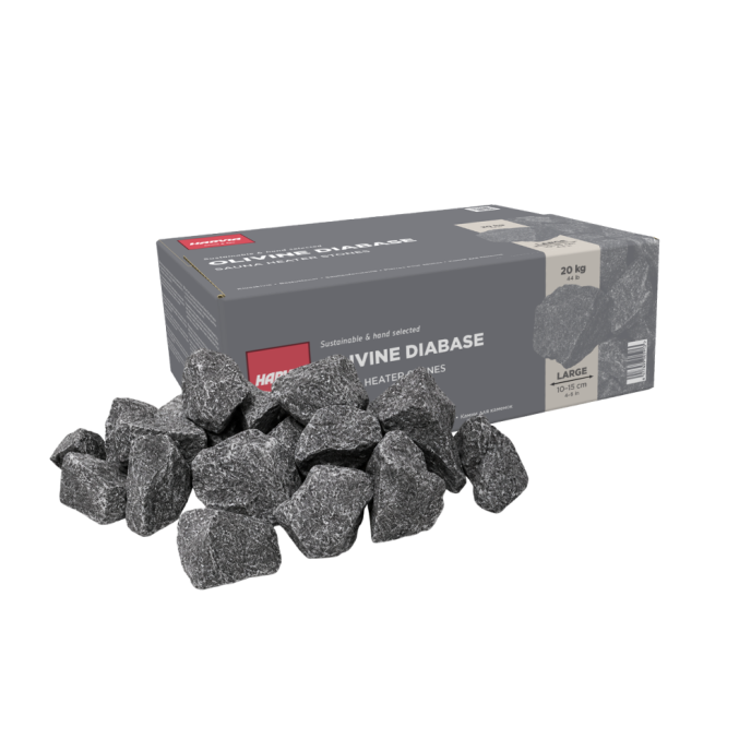 Pierres pour sauna Ø10-15 cm - 20 Kg