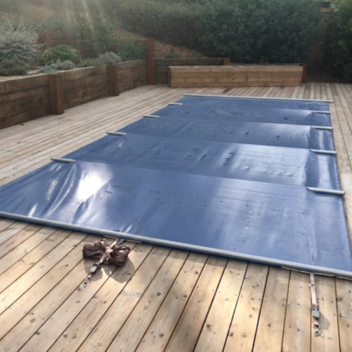 Bâche à barres de sécurité piscine Access 580g/m²